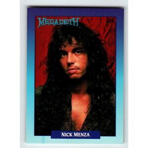 Megadeth Nick Menza 1991 RockCards Brockum 260